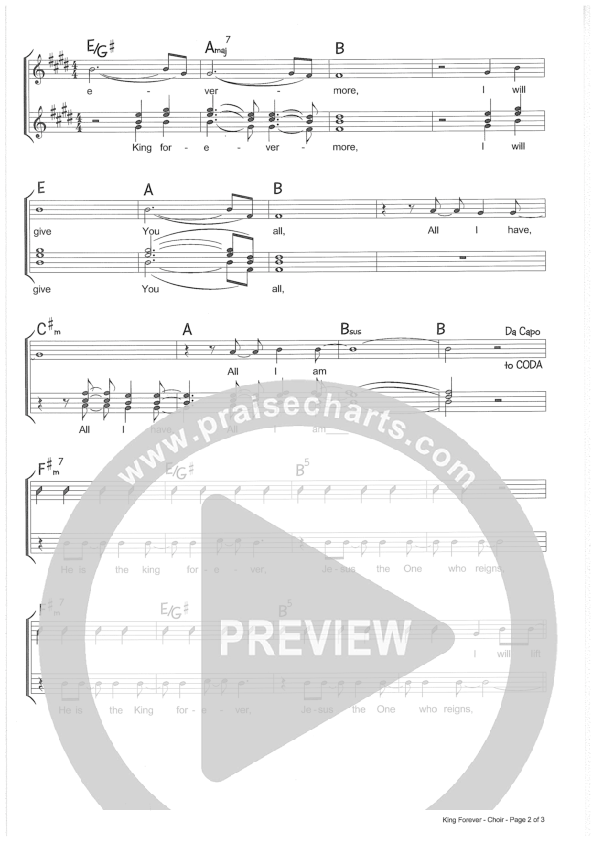 King Forever Lead Sheet (Riverview Church)