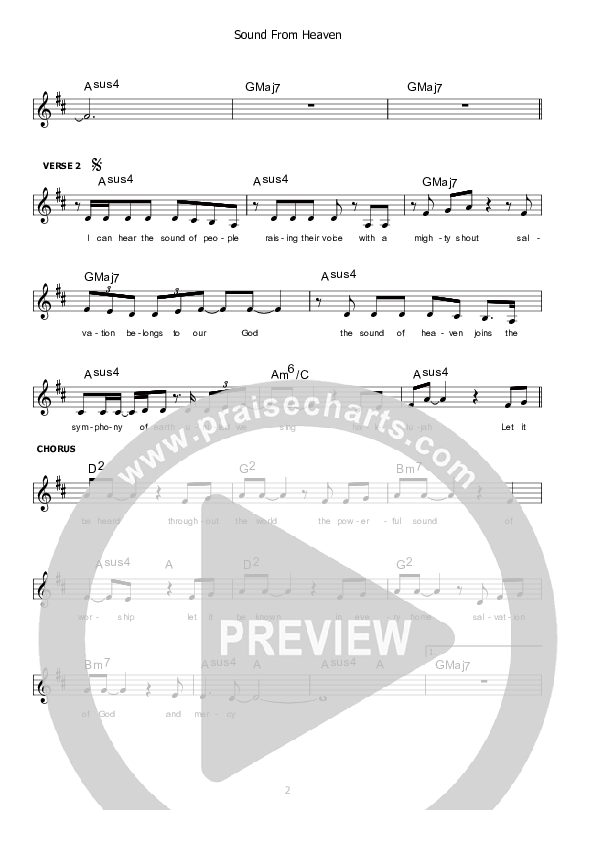 Sound From Heaven Lead Sheet (Kate Wray)