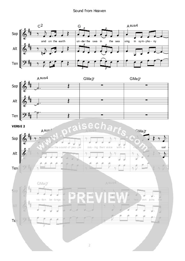 Sound From Heaven Lead Sheet (Kate Wray)