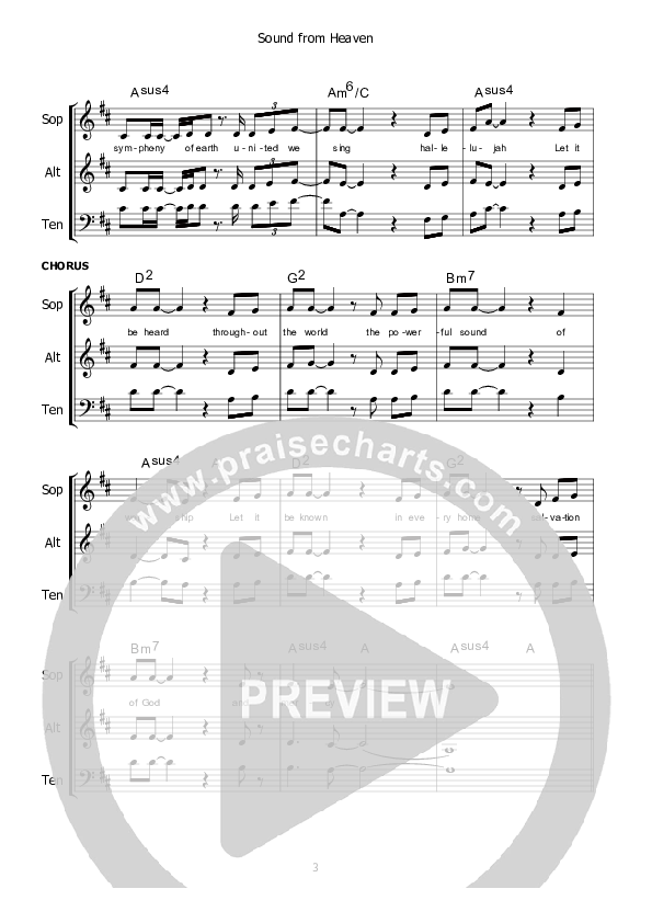 Sound From Heaven Lead Sheet (Kate Wray)