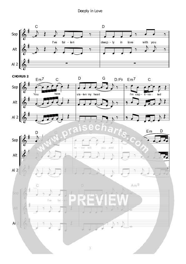 Deeply In Love Lead Sheet (Kate Wray)