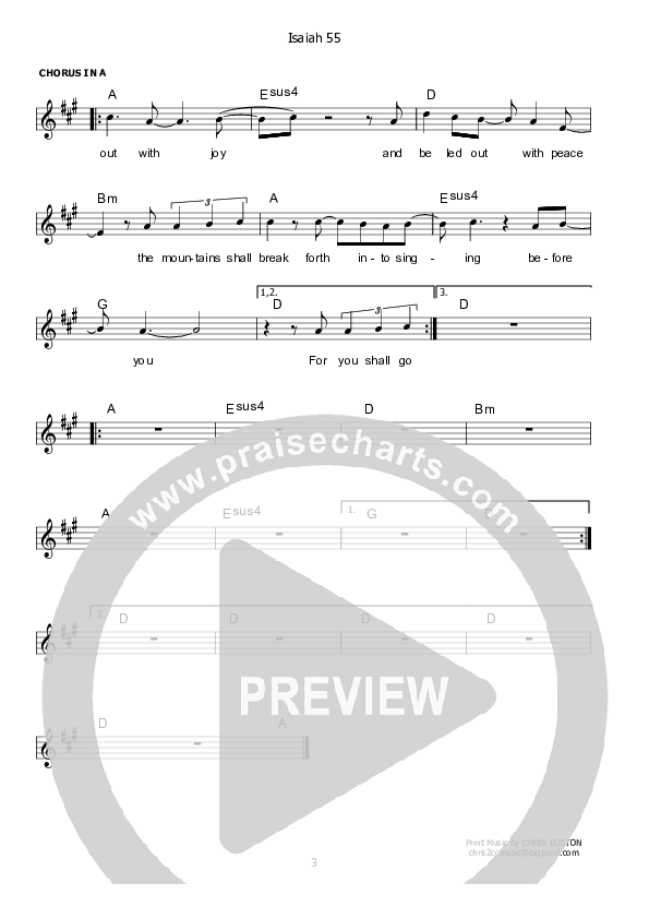Isaiah 55 Lead Sheet (Kate Wray)