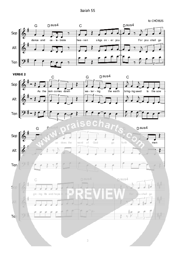 Isaiah 55 Lead Sheet (SAT) (Kate Wray)