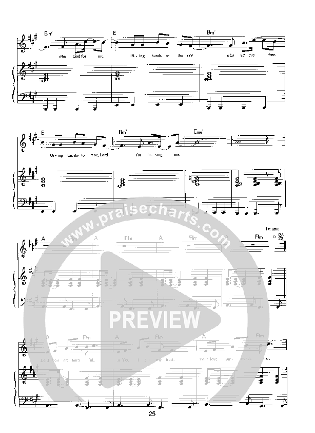 Faithful Piano/Vocal (Parachute Band)