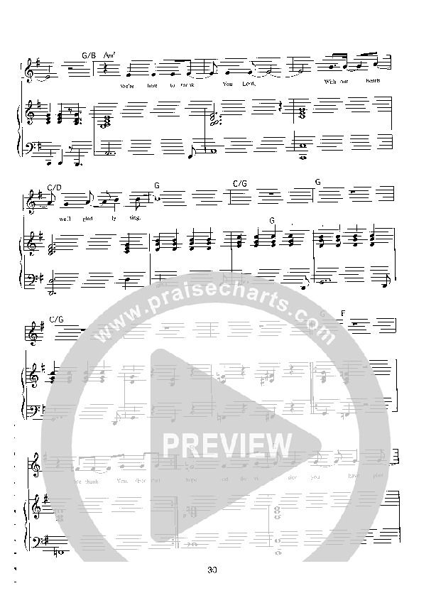 Thank You Jesus Piano/Vocal (Parachute Band)