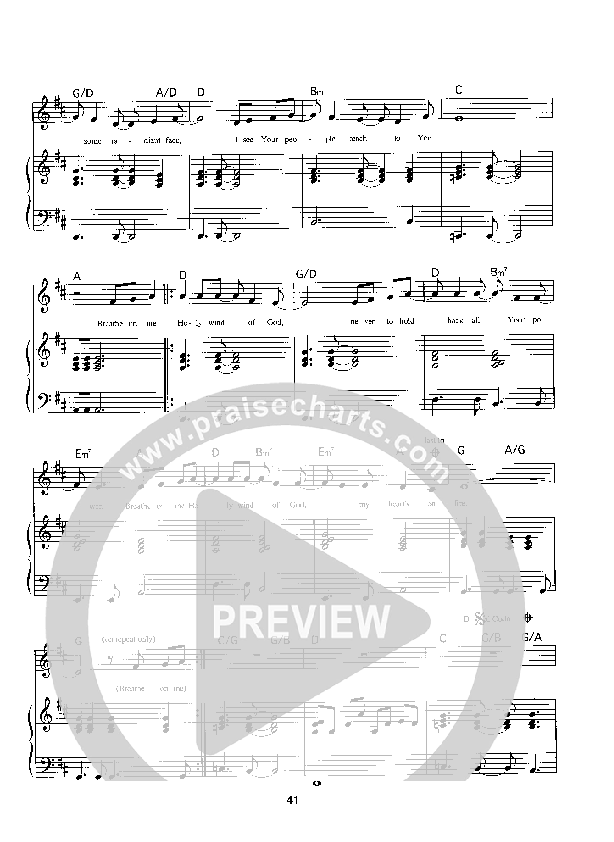 Breathe on Me Lead Sheet (Parachute Band)