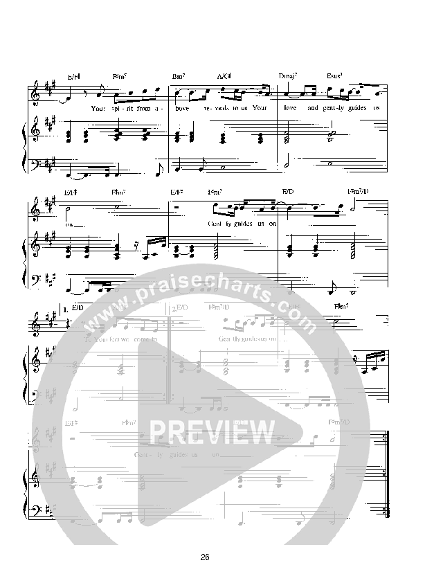 You Are God Alone Lead Sheet (Parachute Band)