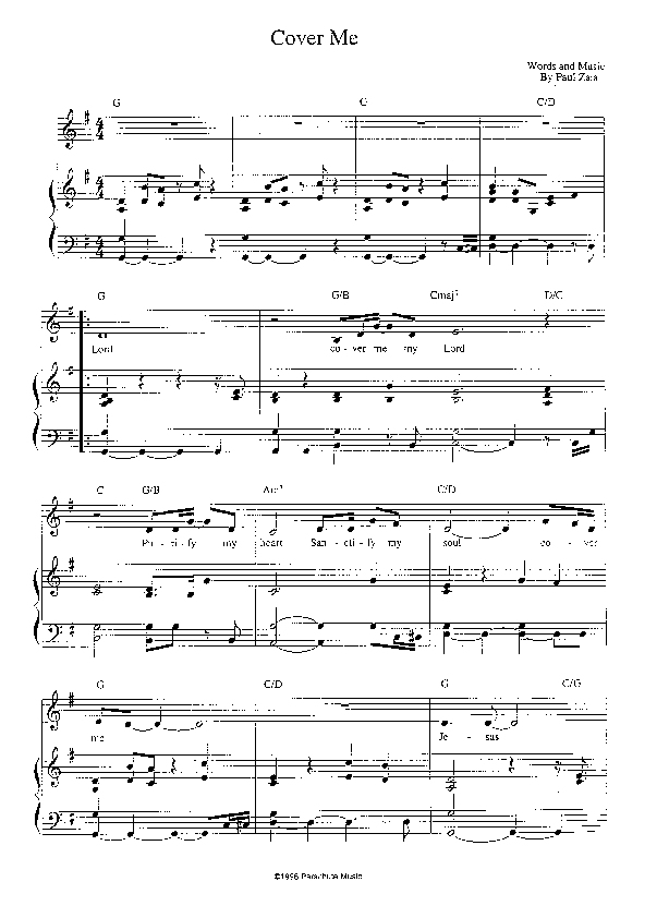 Cover Me Lead & Piano (Invasion Band)