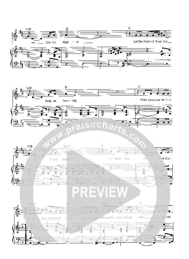 I Need You Now Lead Sheet (Invasion Band)