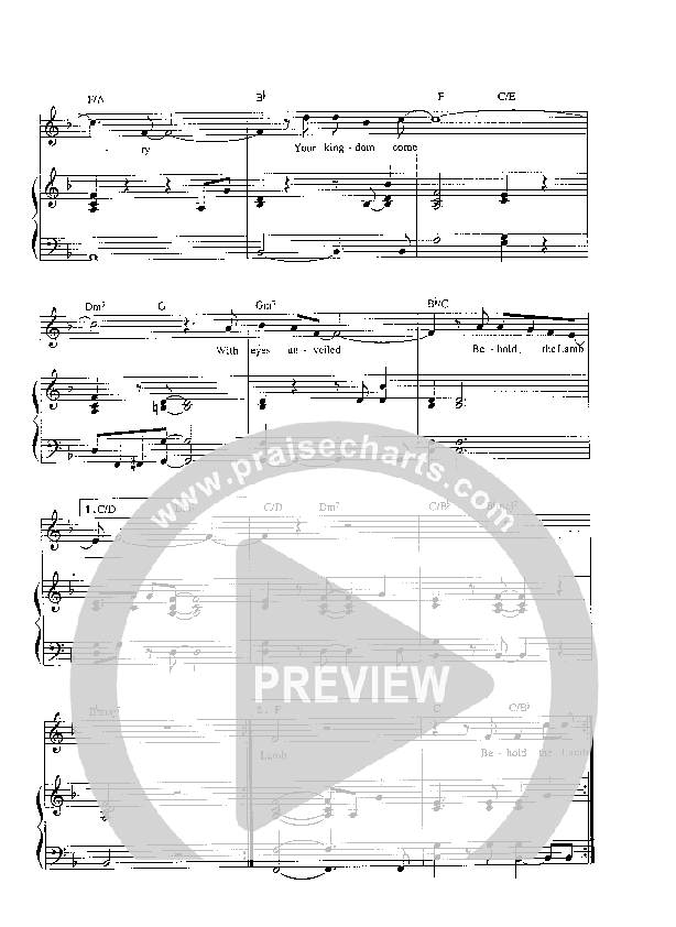 Behold the Lamb Lead Sheet (Invasion Band)