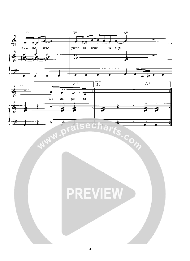 Praise Him Lead Sheet (Parachute Band)