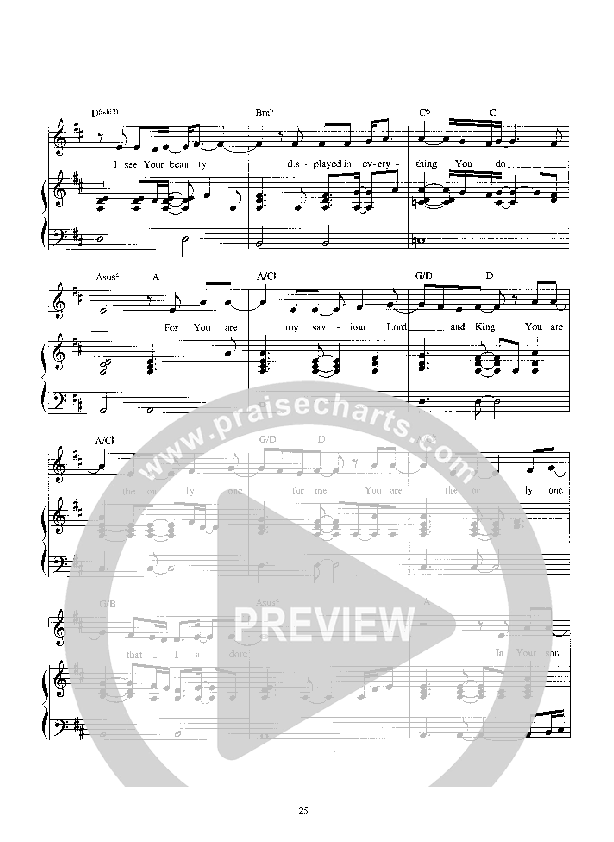 Lord Of The Heavens Lead Sheet (Parachute Band)