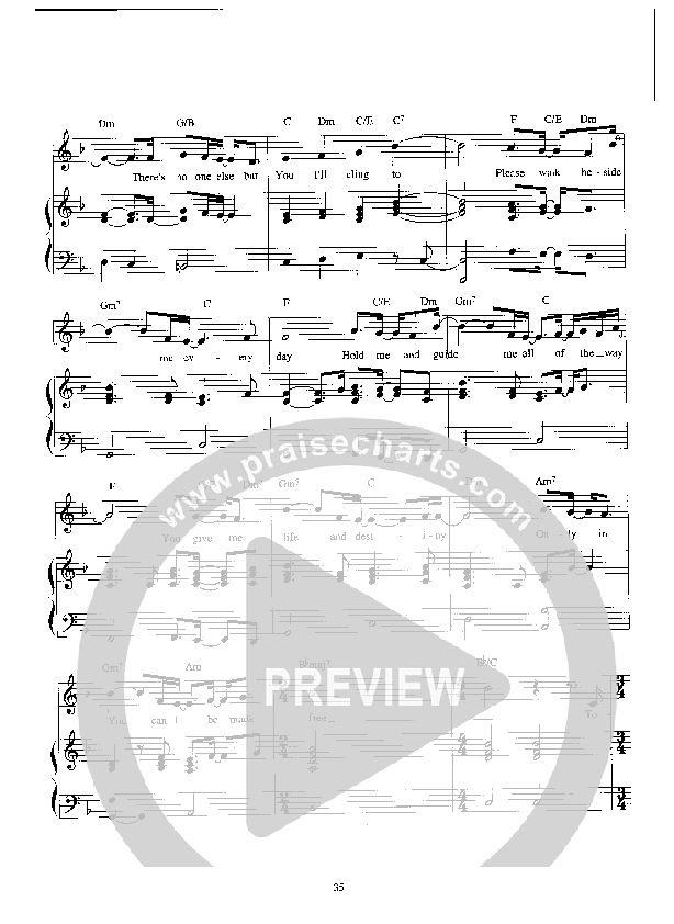 Please Walk Beside Me Lead Sheet (Parachute Band)