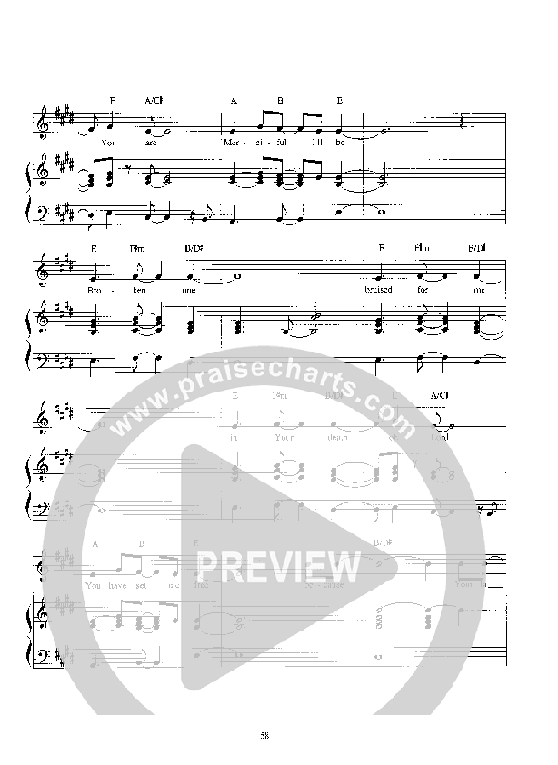 Holy One Lead Sheet (Parachute Band)