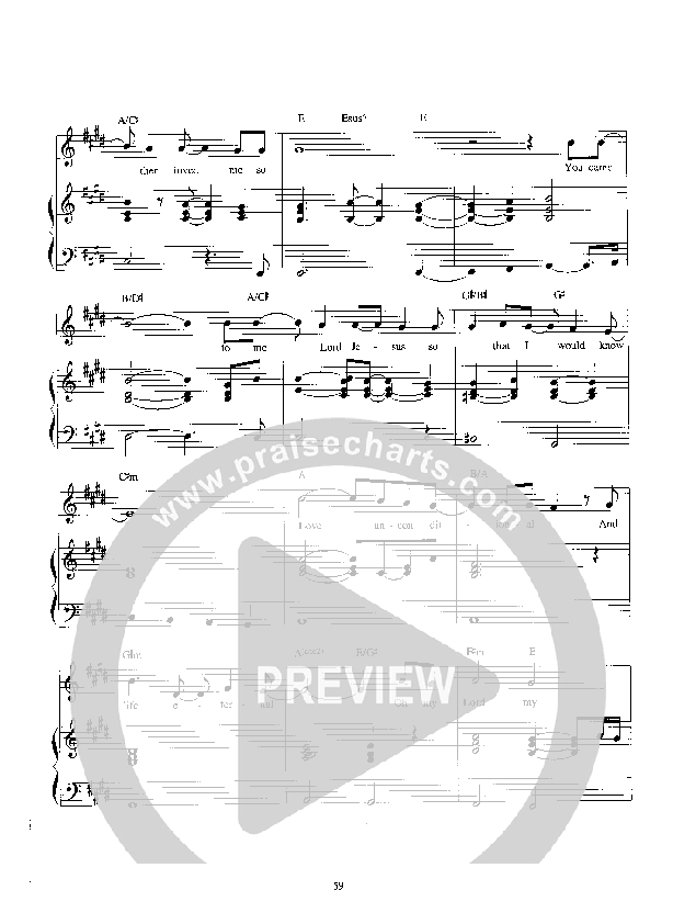 Holy One Lead Sheet (Parachute Band)