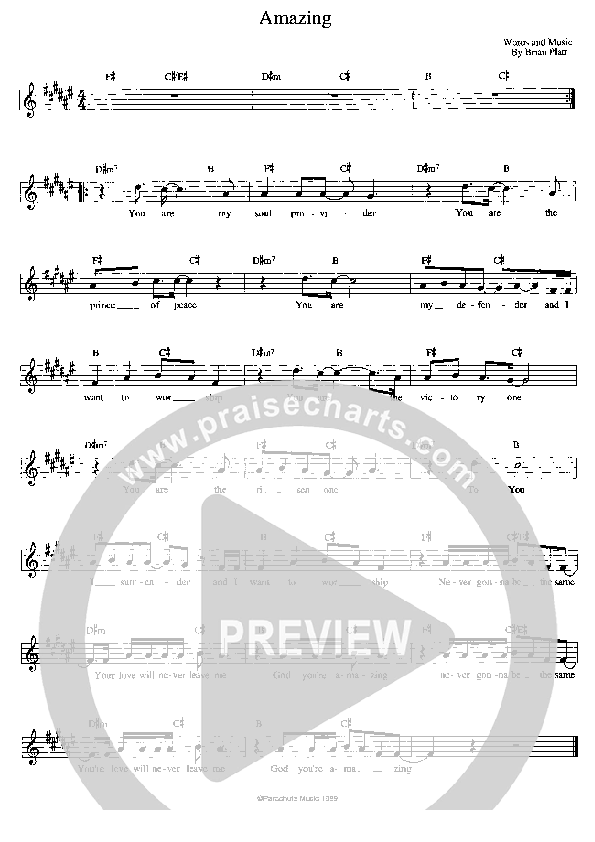 Amazing Lead Sheet (Solace)