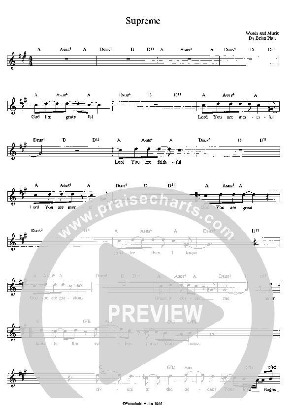 Supreme Lead Sheet (Solace)