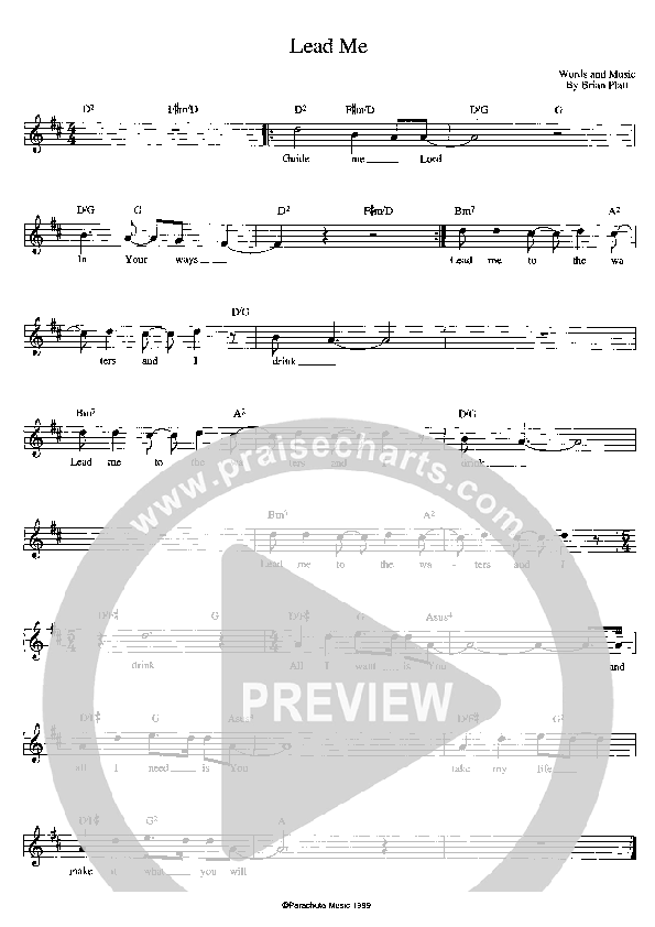 Lead Me Lead Sheet (Solace)