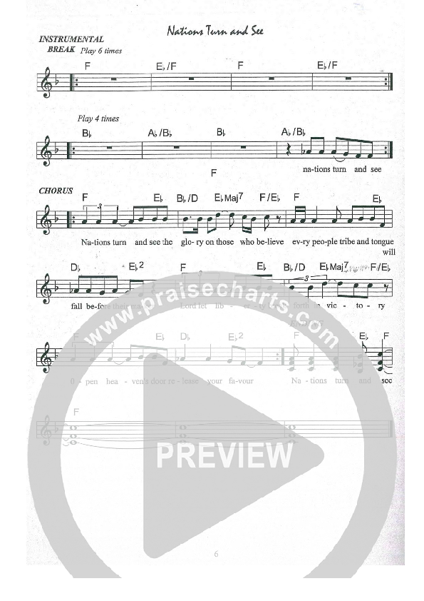 Nations Turn and See Lead Sheet (Kate Wray)