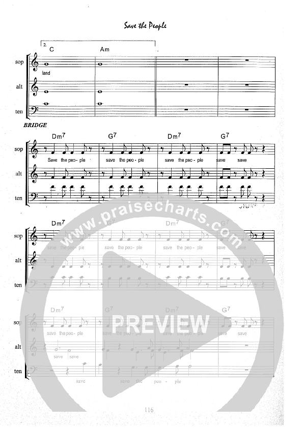 Save The People Lead Sheet (Kate Wray)