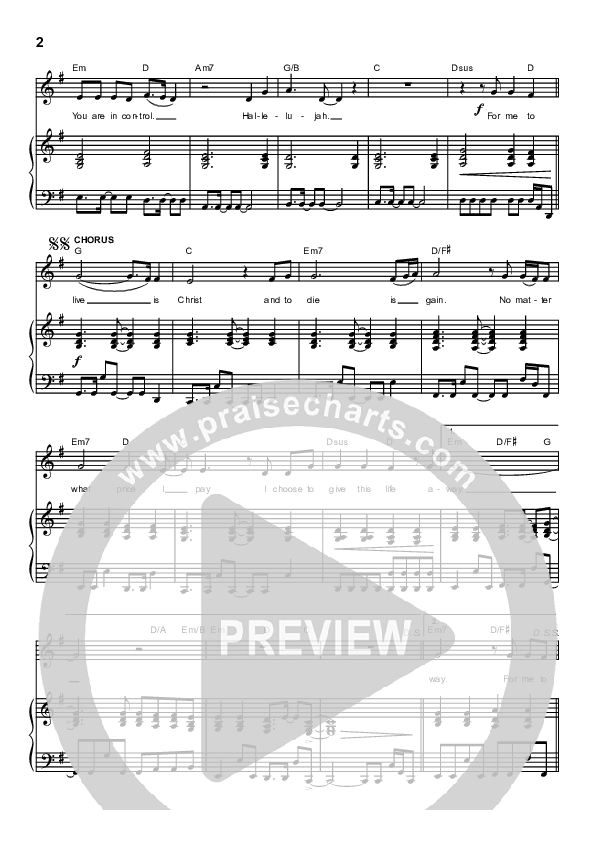 To Live Is Christ Piano/Vocal (Kate Wray)