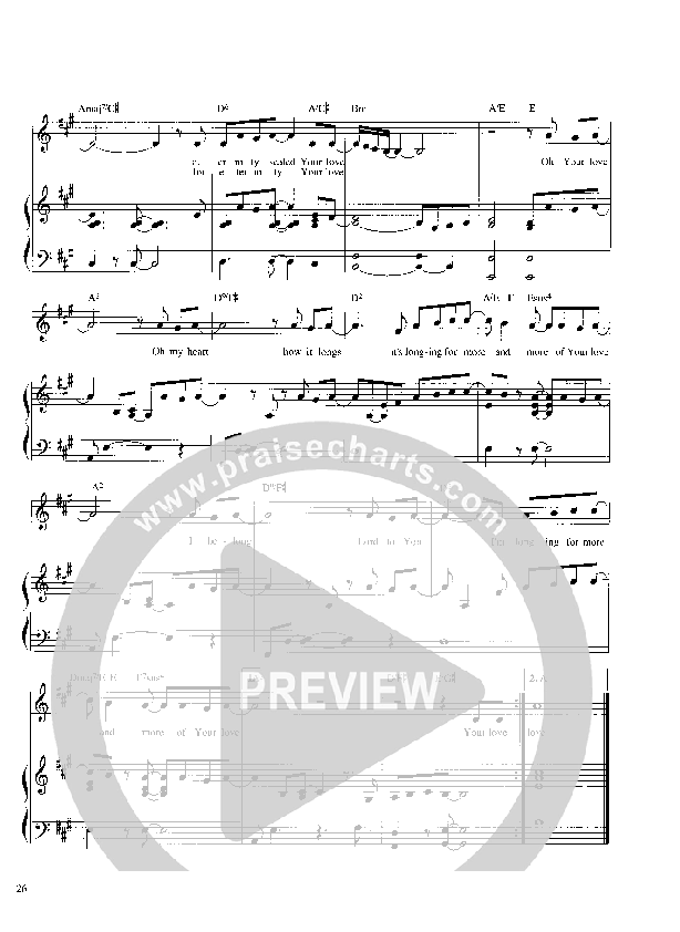 Your Love Lead Sheet (Parachute Band)