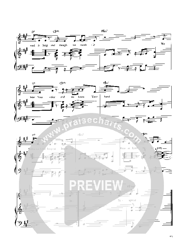 Inspired Lead Sheet (Parachute Band)