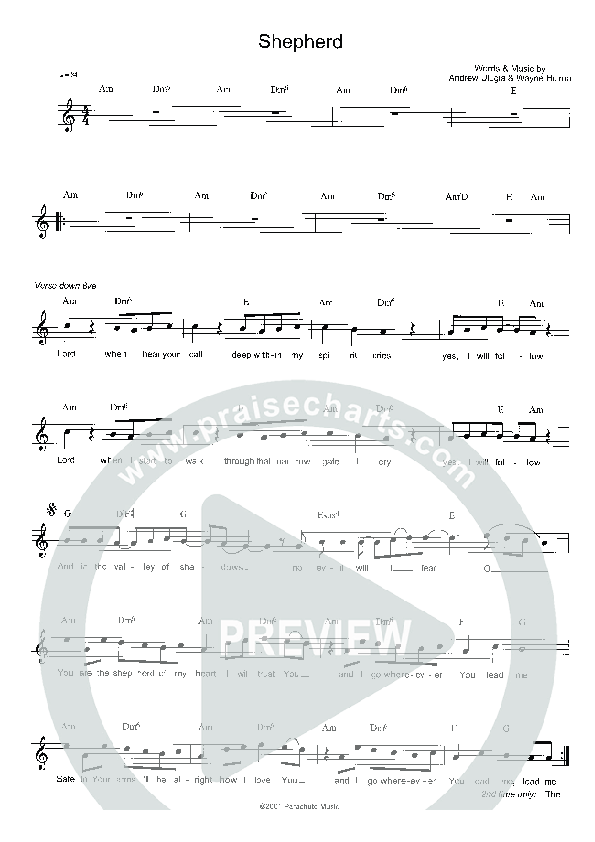 Shepherd Lead Sheet (Parachute Band)