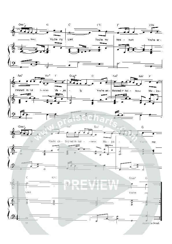 You're My Lord Lead Sheet (Parachute Band)