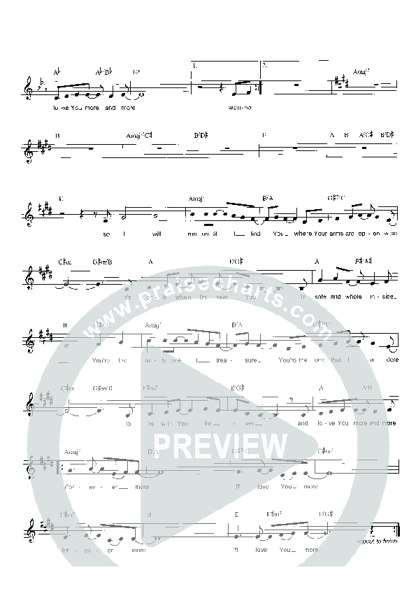 Forever More Lead Sheet (Parachute Band)