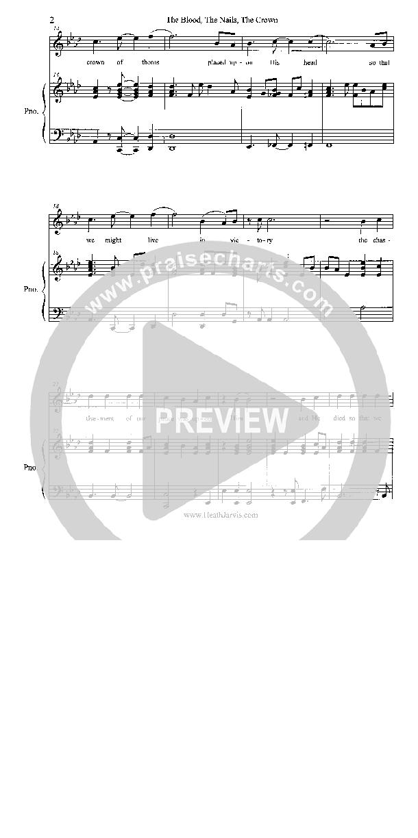 The Blood The Nails The Crown Lead & Piano (Heath Jarvis)