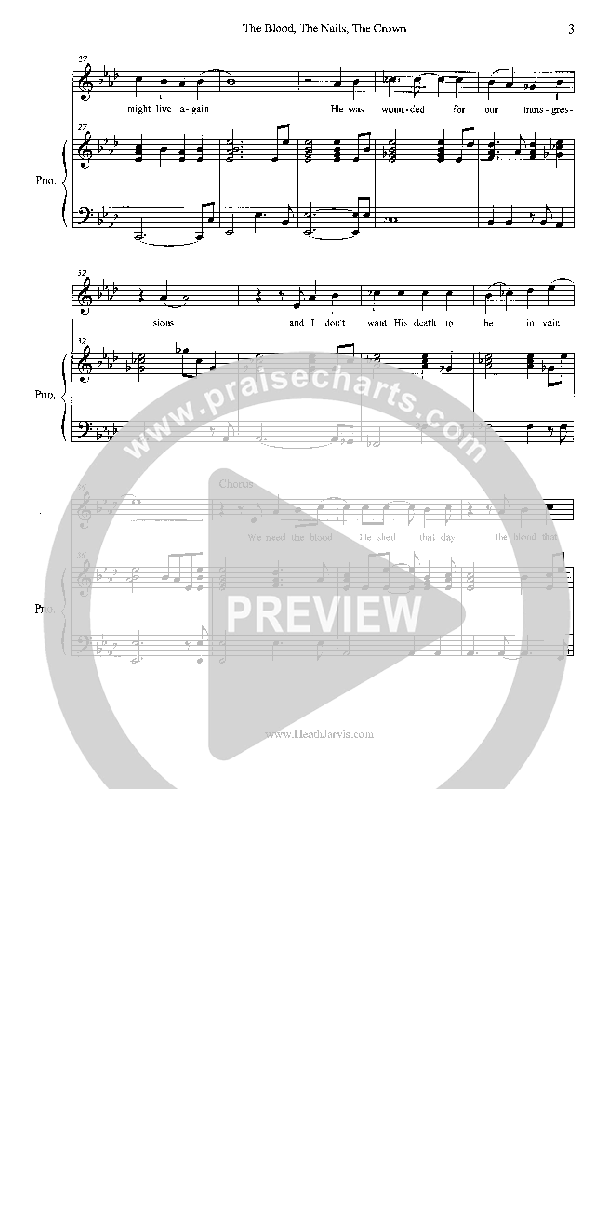 The Blood The Nails The Crown Lead & Piano (Heath Jarvis)