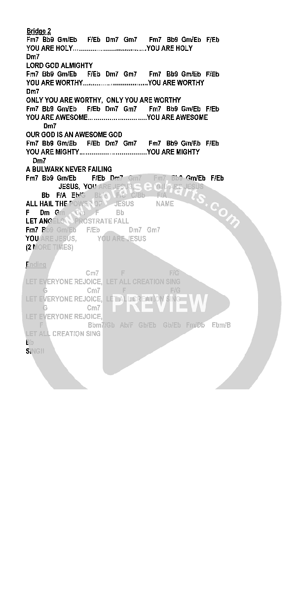 I Worship You (Reprise) Chords & Lyrics (Heath Jarvis)
