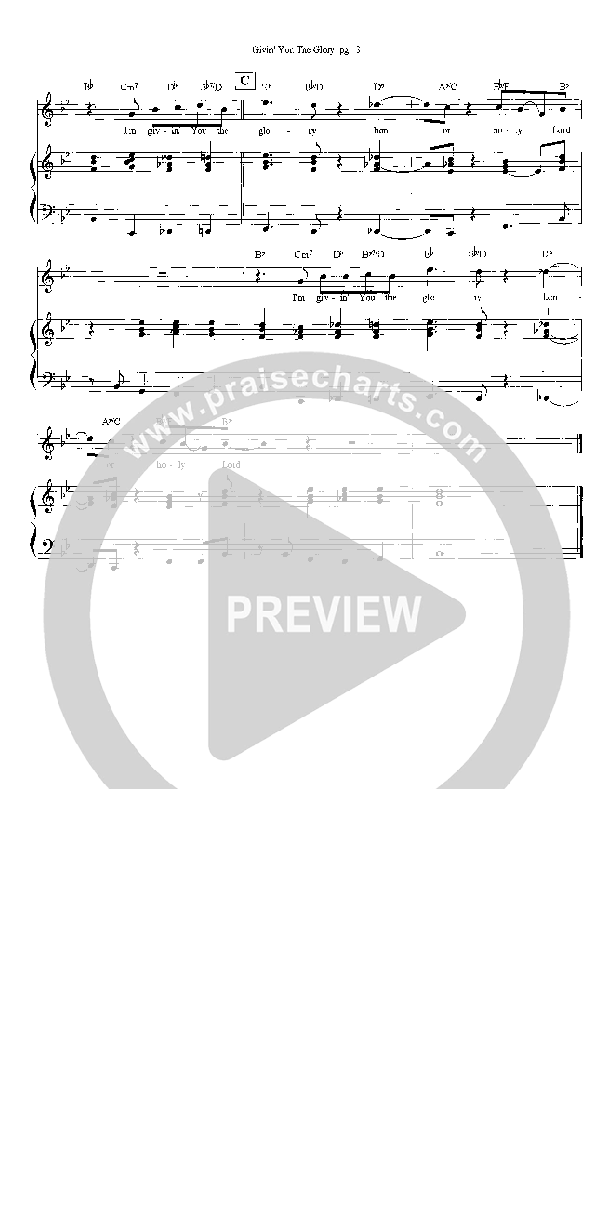 Givin' You The Glory Lead & Piano (Heath Jarvis)