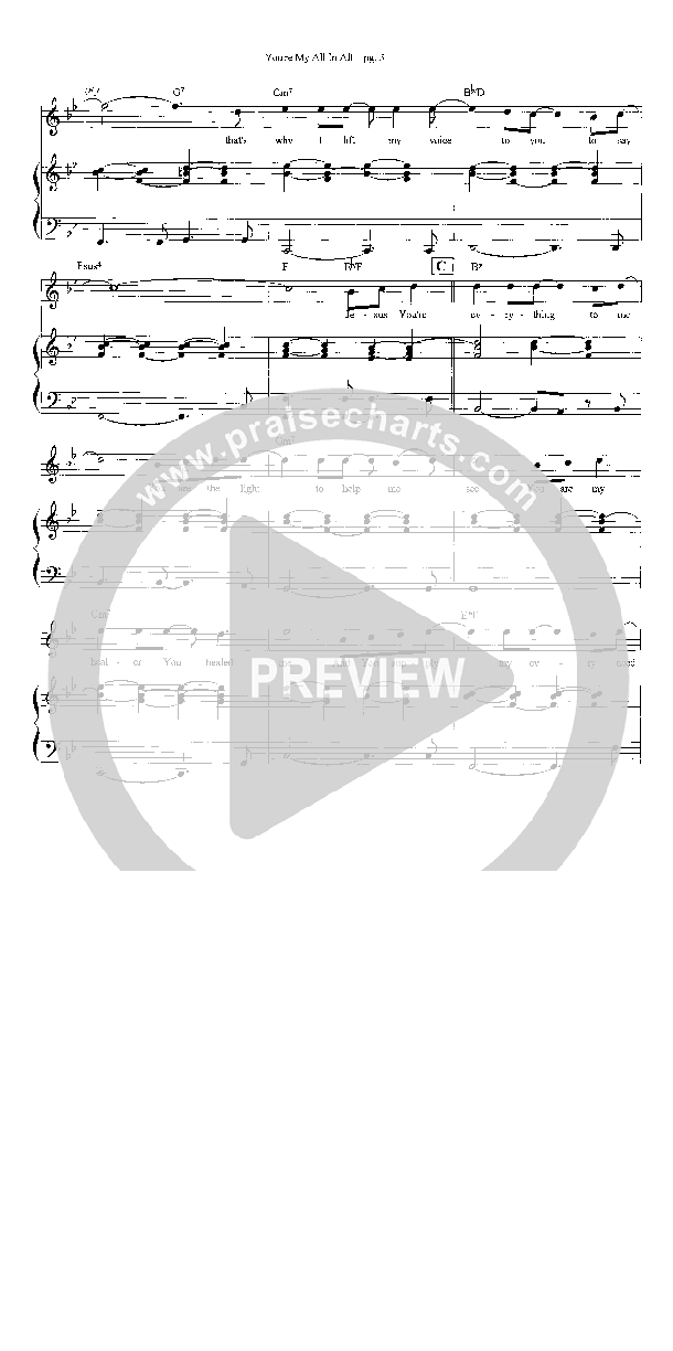 You're My All In All Lead & Piano (Heath Jarvis)