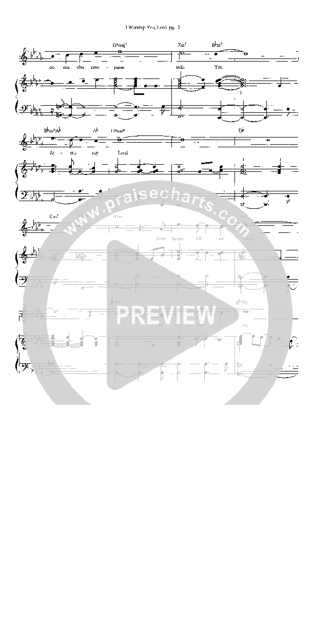 I Worship You Lord Lead & Piano (Heath Jarvis)