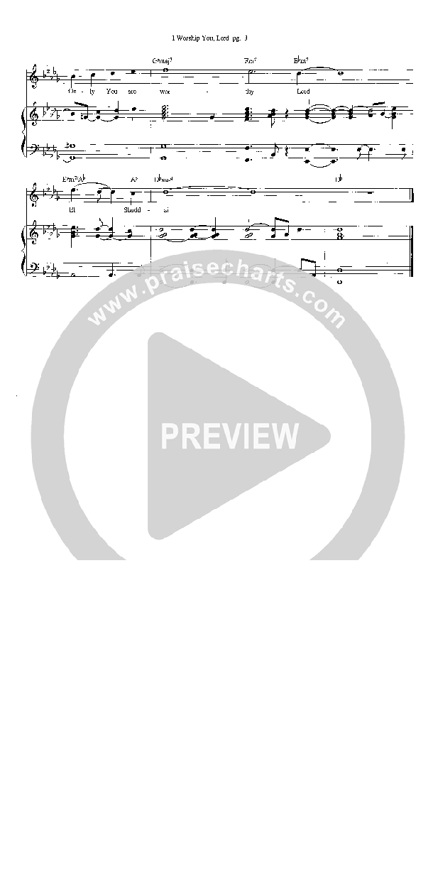 I Worship You Lord Lead & Piano (Heath Jarvis)