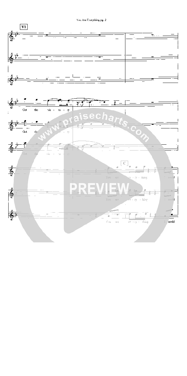 You Are Everything Lead Sheet (SAT) (Heath Jarvis)