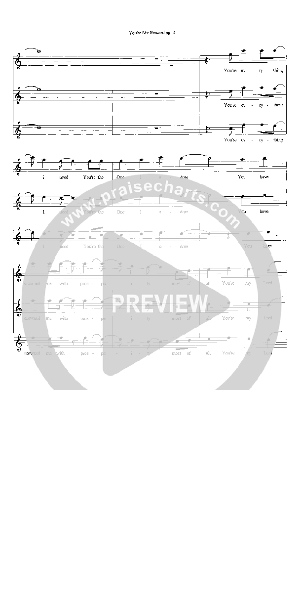 You're My Reward Lead Sheet (SAT) (Heath Jarvis)