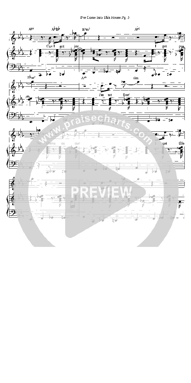 I've Come Into This House Lead & Piano (Heath Jarvis)