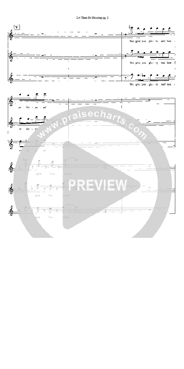 Let There Be Blessing Lead Sheet (SAT) (Heath Jarvis)