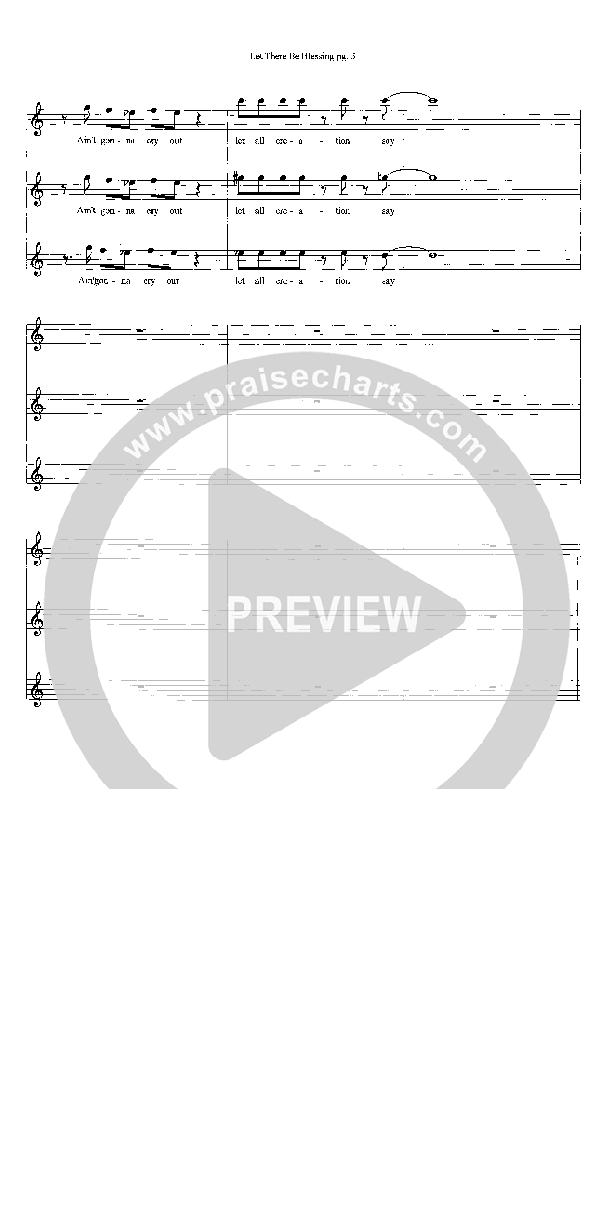 Let There Be Blessing Lead Sheet (SAT) (Heath Jarvis)