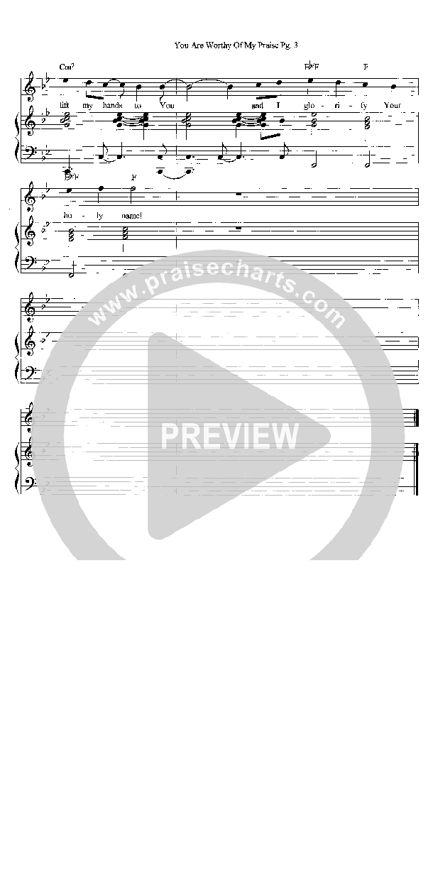 You Are Worthy Of My Praise Lead & Piano (Heath Jarvis)