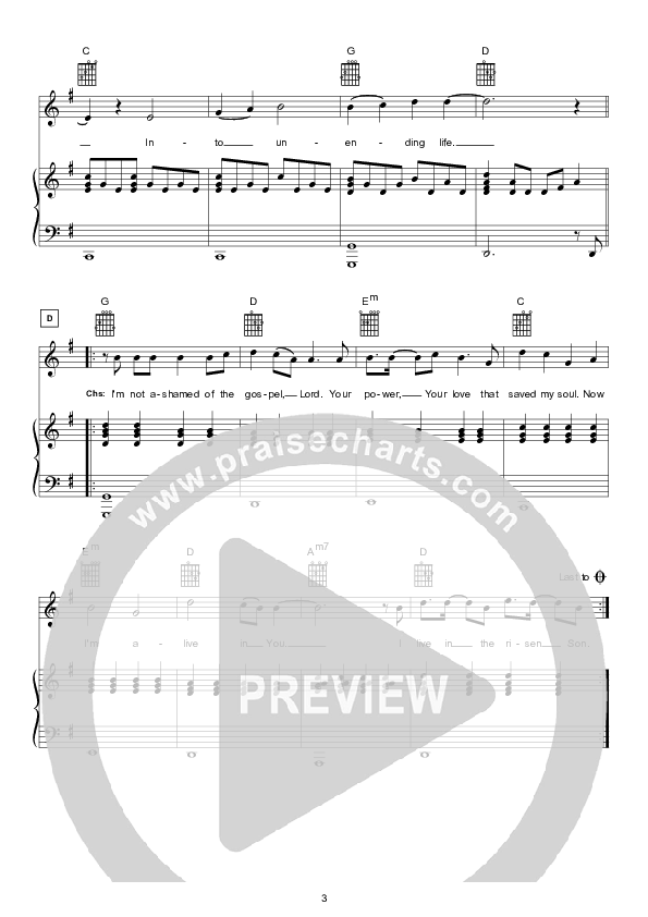 I'm Not Ashamed Piano/Vocal (Hillsong Kids)