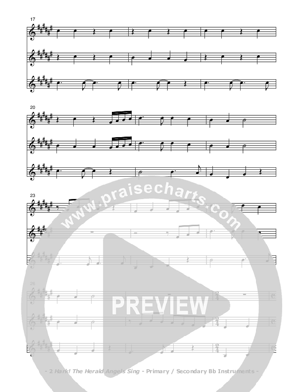 Hark The Herald Angels Sing Bb Instruments (Don Chapman)