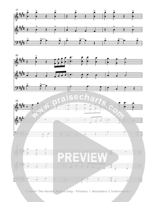 Hark The Herald Angels Sing C Instruments (Don Chapman)