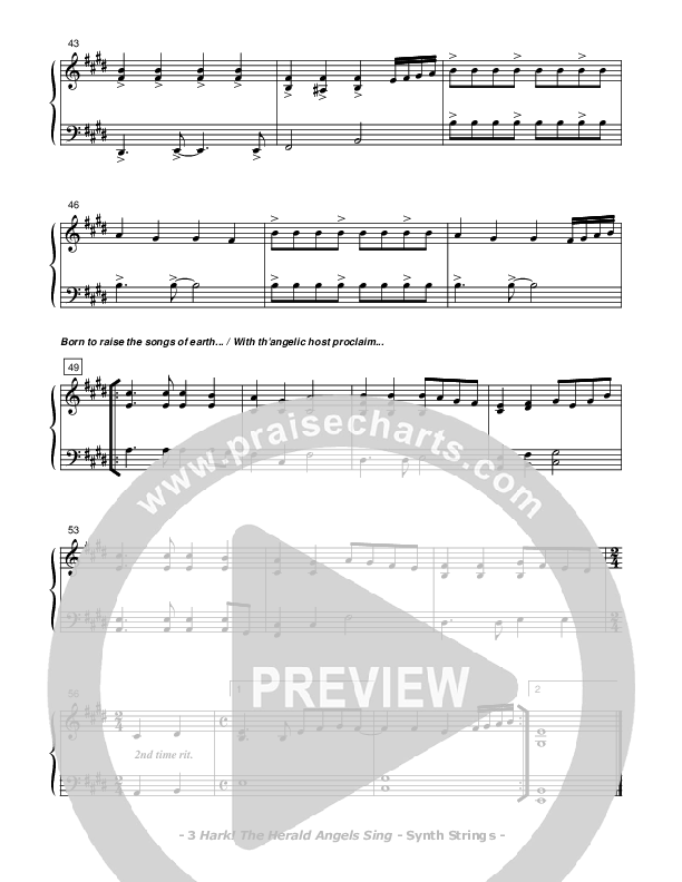 Hark The Herald Angels Sing Synth Strings (Don Chapman)