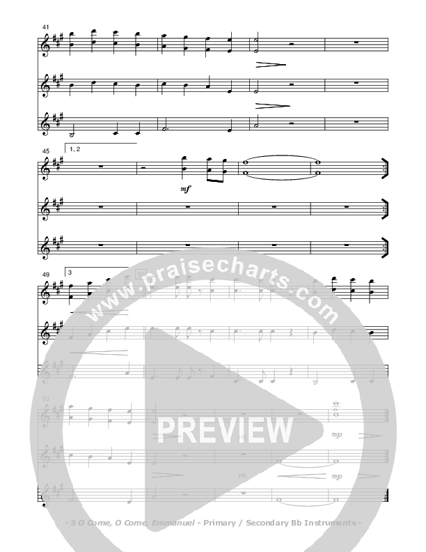 O Come O Come Emmanuel Bb Instruments (Don Chapman)