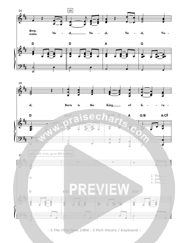 The First Noel Piano/Vocal (SAT) (Don Chapman)