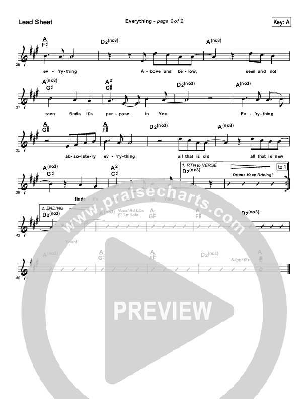 Everything Lead Sheet (Rick Muchow)